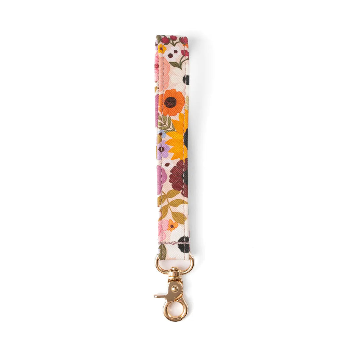 Rainbow Garden Wristlet Keychain