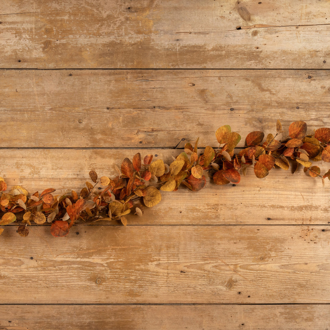 6' Orange Eucalyptus Garland