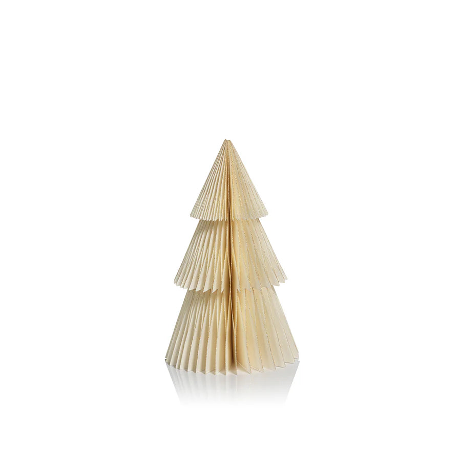 WISH Paper Deco 9" Tabletop Tree Ivory