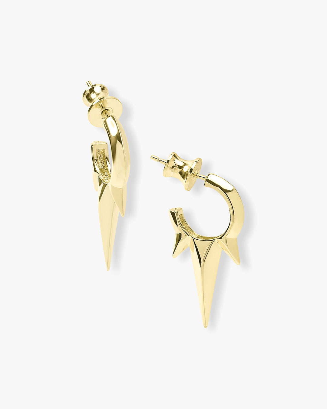 Baby Gabriella Smooth Triple Spike Earrings Gold