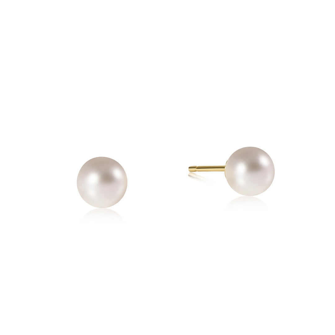 Classic 6mm Ball Stud-Pearl