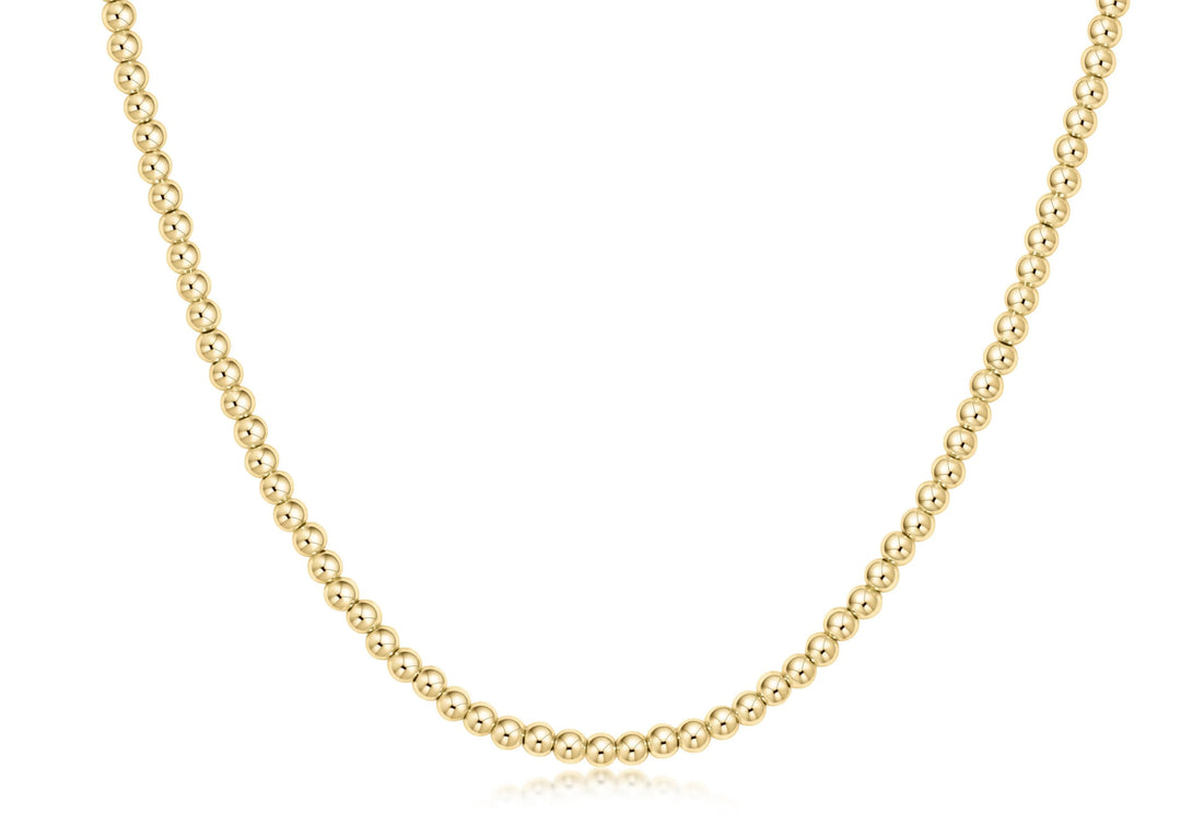 Classic Gold 3mm Bead Choker