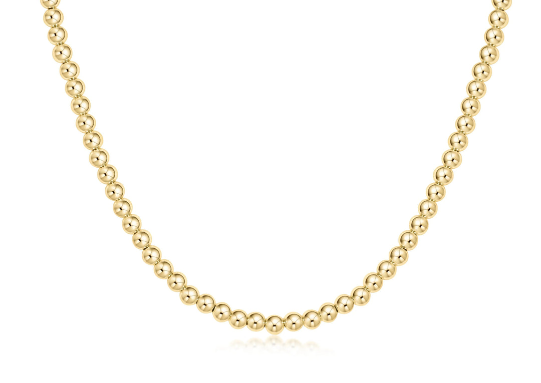 Classic Gold 4mm Bead Choker