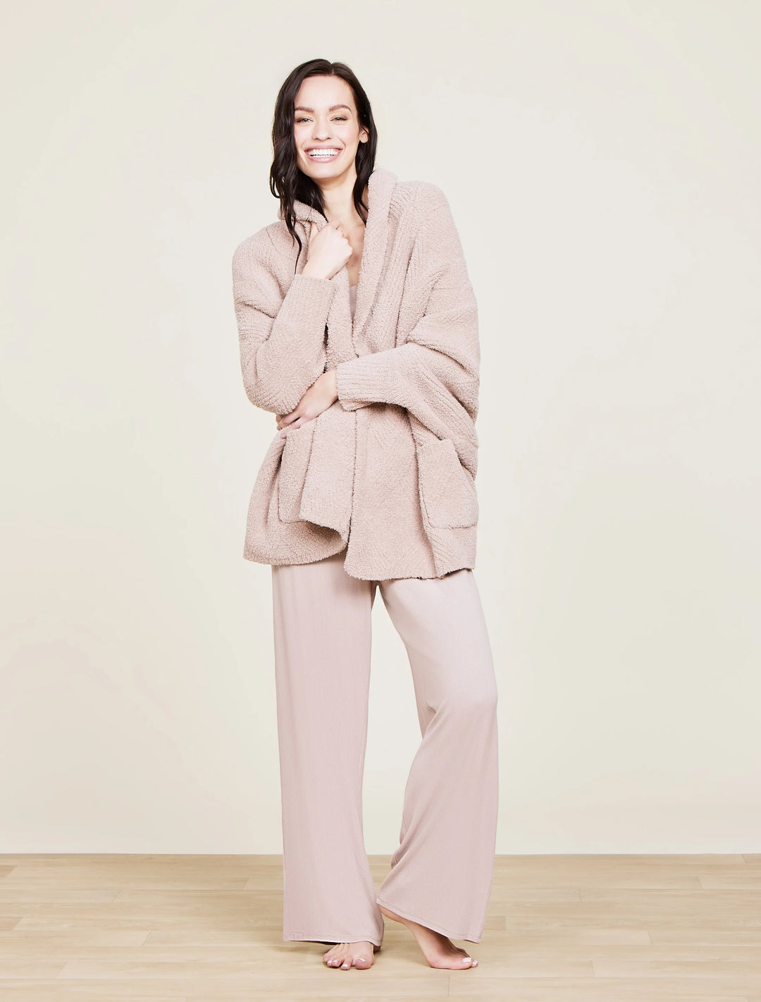 CozyChic Cable Weave Blanket Wrap---Willow