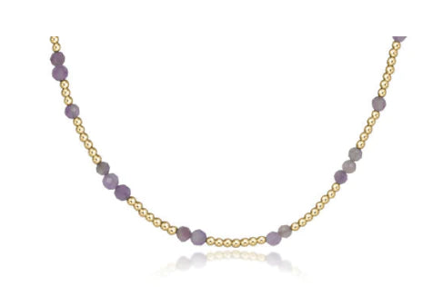 Hope Unwritten Gemstone-Amethyst Choker