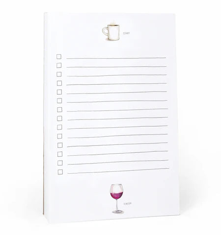 START AND FINISH NOTEPAD