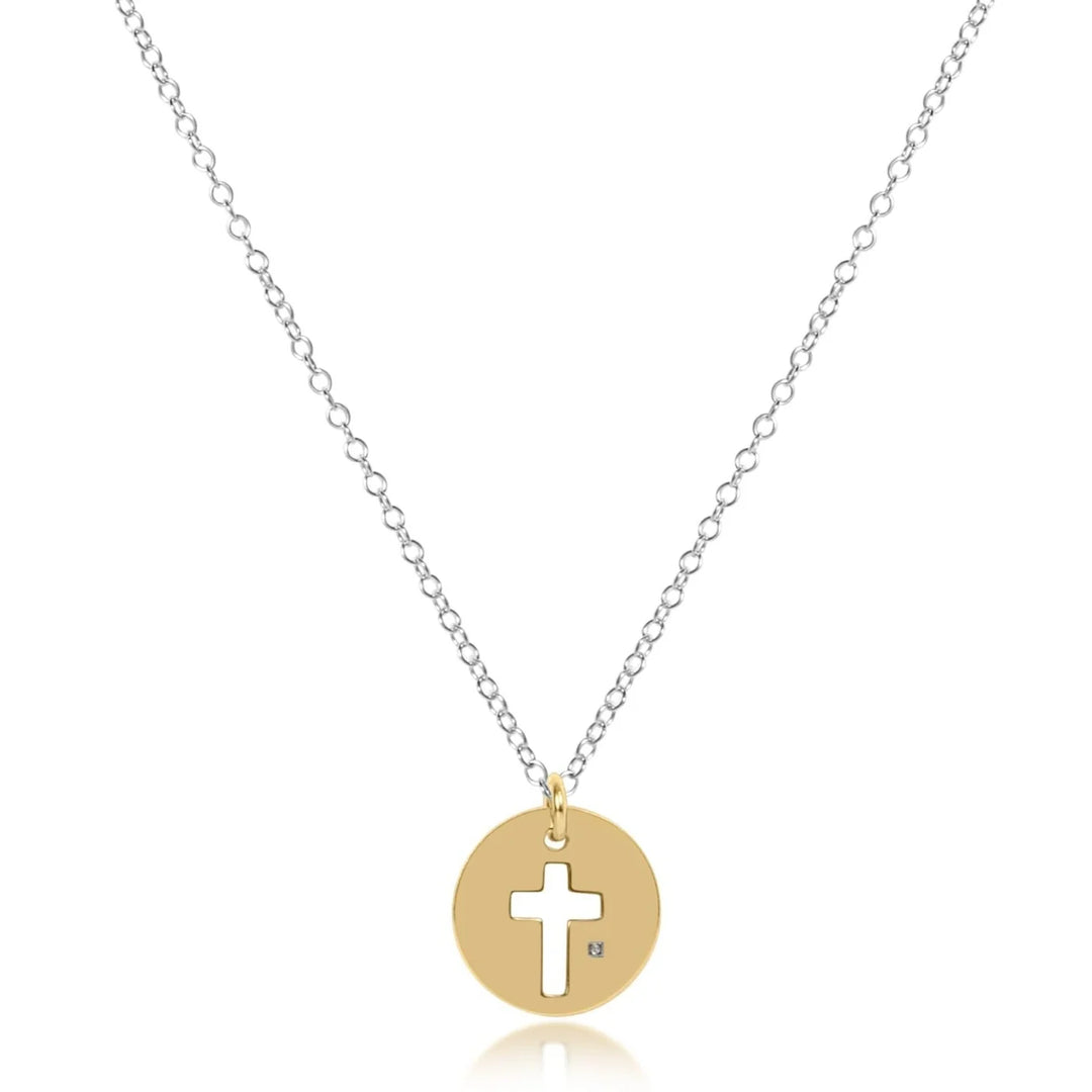 Blessed Gold Disc-Sterling Mixed Metal