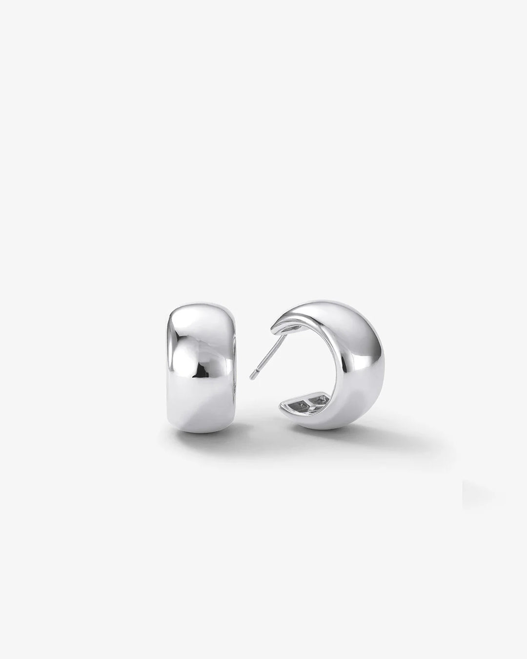 "She's So Smooth" Baby Hoops Silver
