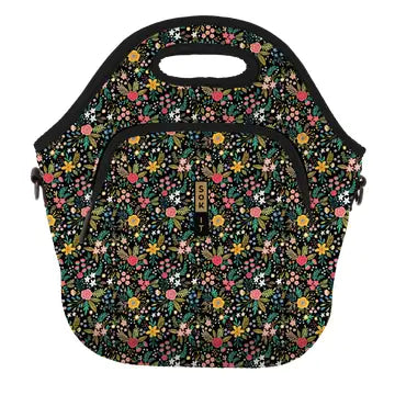 Lunchtote Xl - Black English Garden Picnic