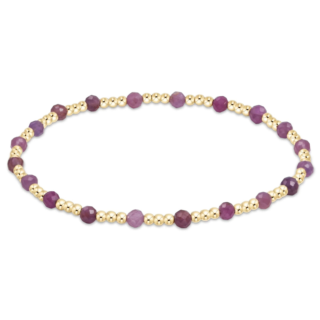 Gold Sincerity Pattern 3mm Extended Amethyst