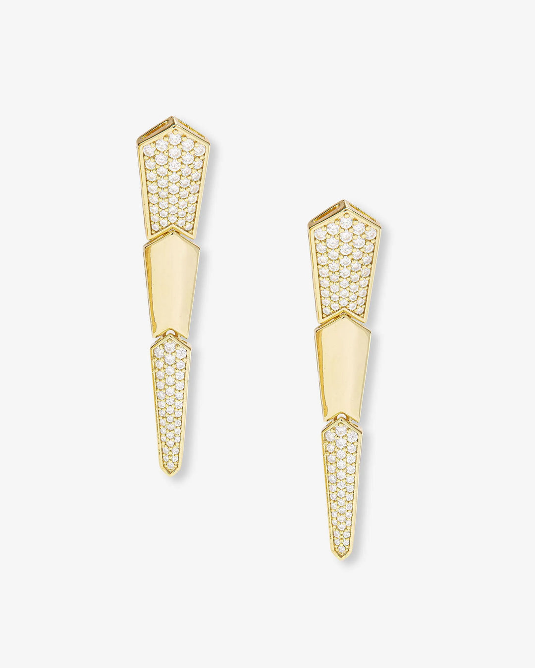 Pavé XL Serpent Drop Earrings