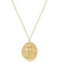 16" Necklace Gold - Inspire Small Gold Charm
