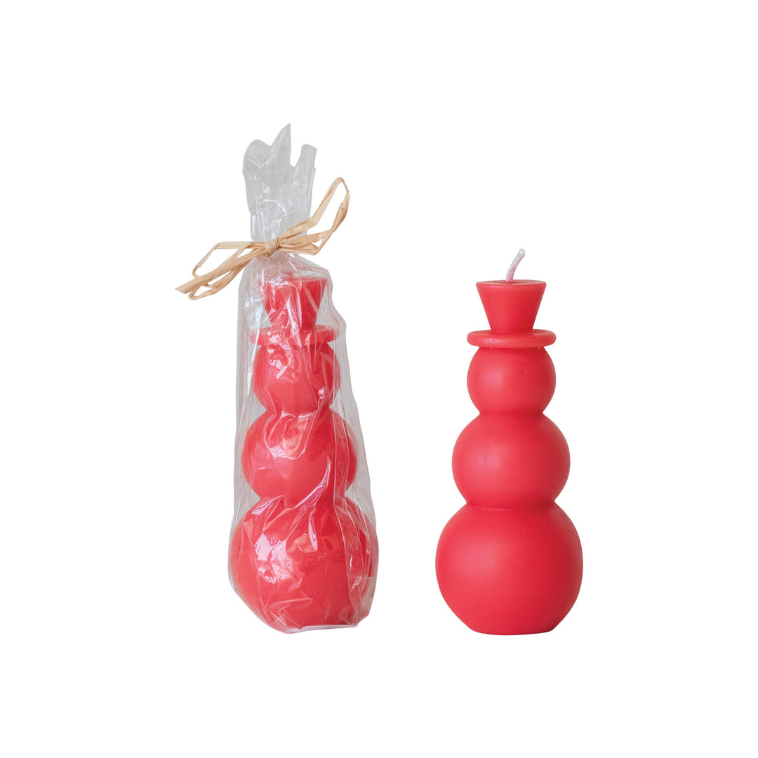Snowman Candles