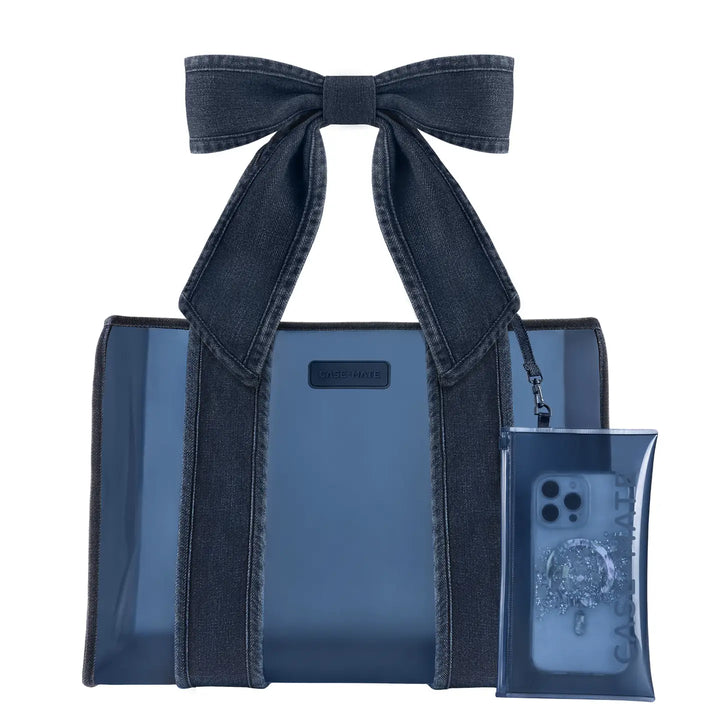 Case-Mate Denim Bow Jelly Tote Bag (Classic)