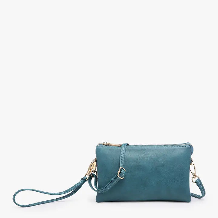 Riley 3 Compartment Crossbody/Wristlet