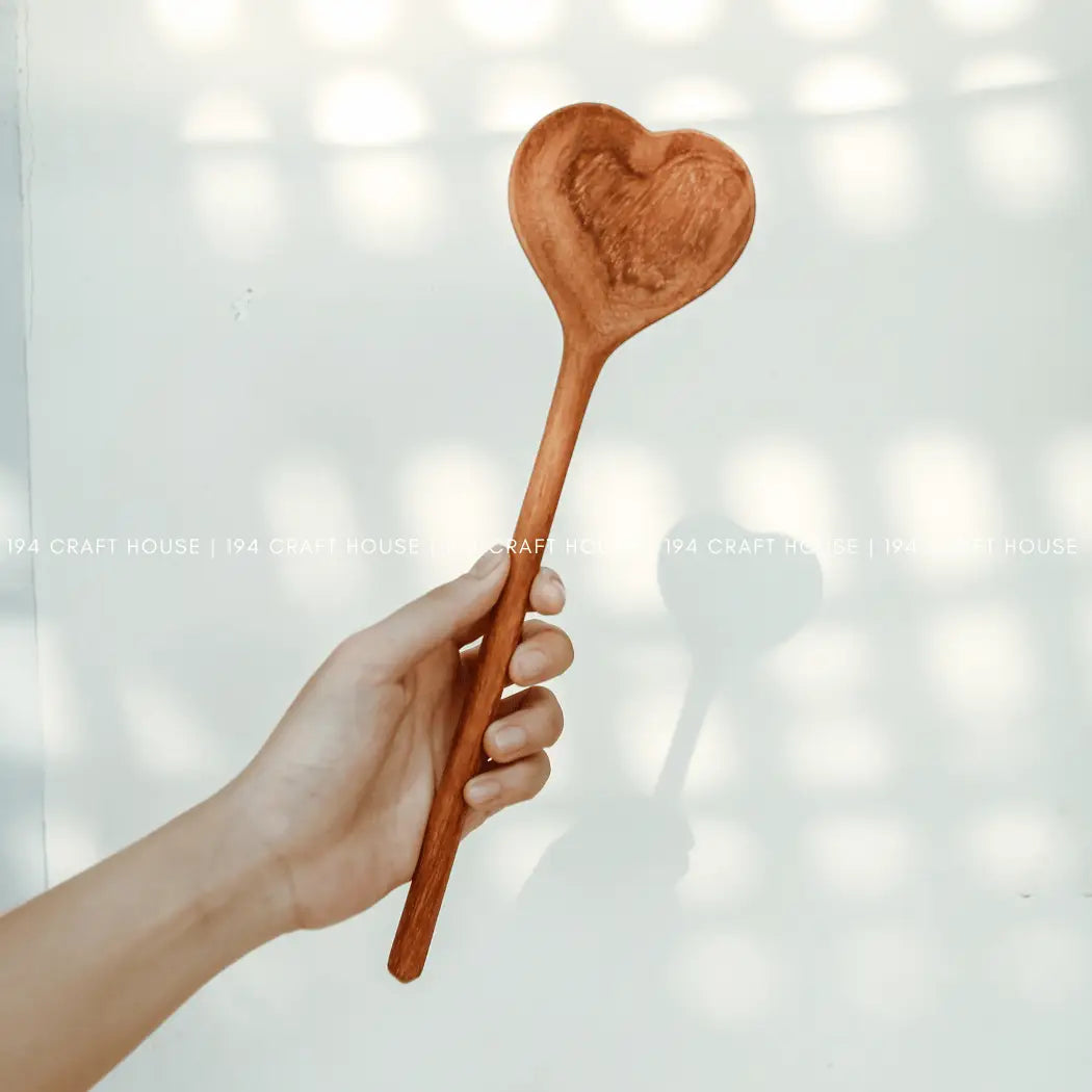 Large Wooden Heart Shaped Spoons - Home Decor & Gifts