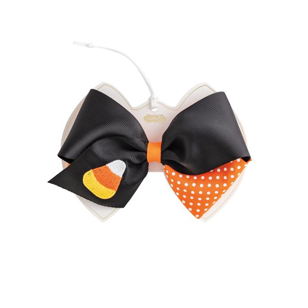 CANDY CORN HALLOWEEN HAIR BOW