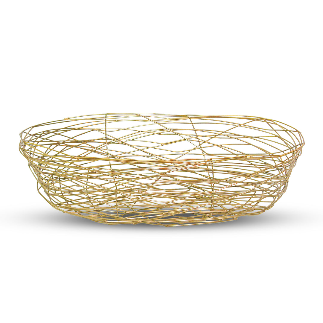 Gold Oval Basket