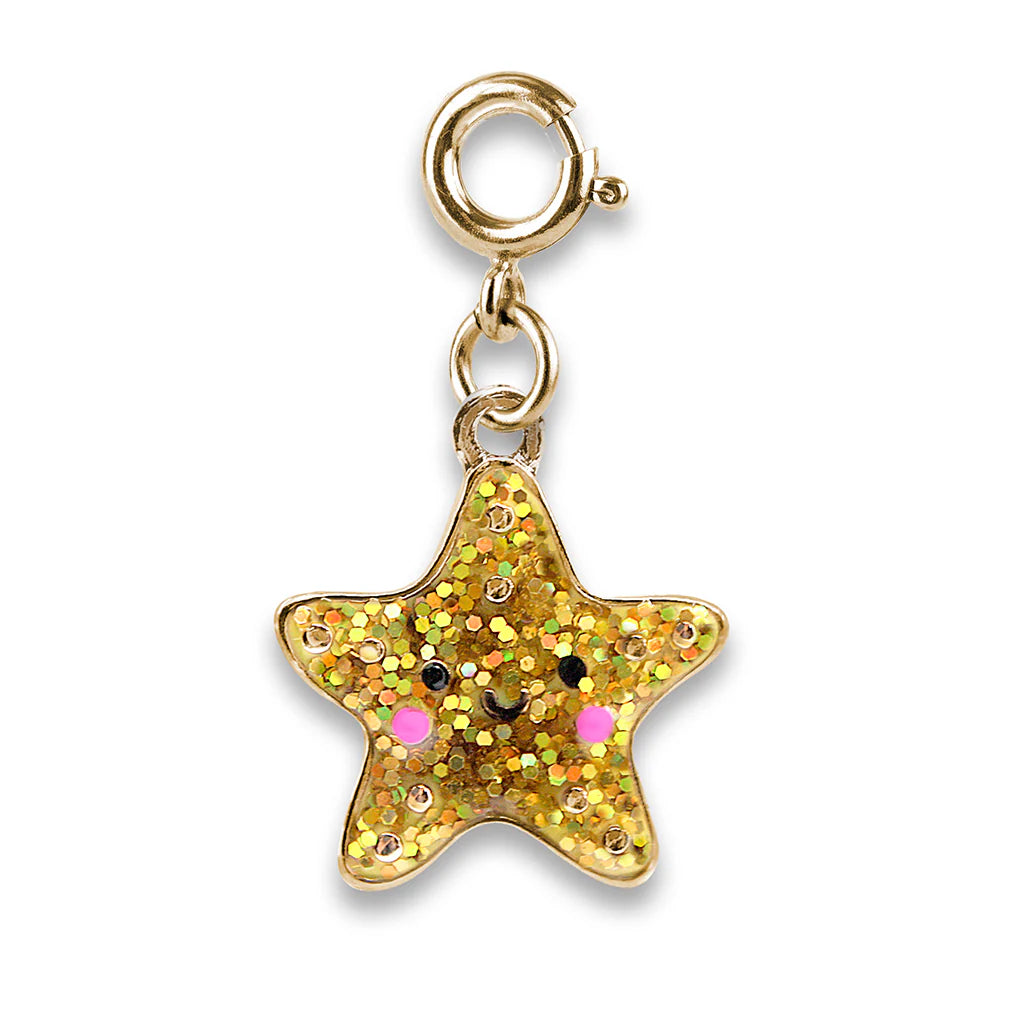 Glitter Starfish Charm