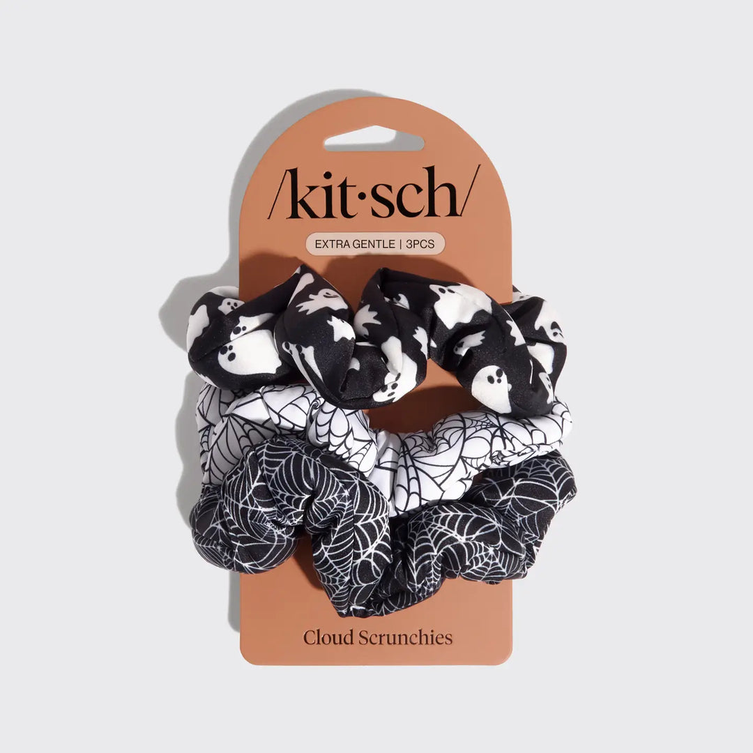 Cloud Scrunchies 3pc Set-Spiderweb