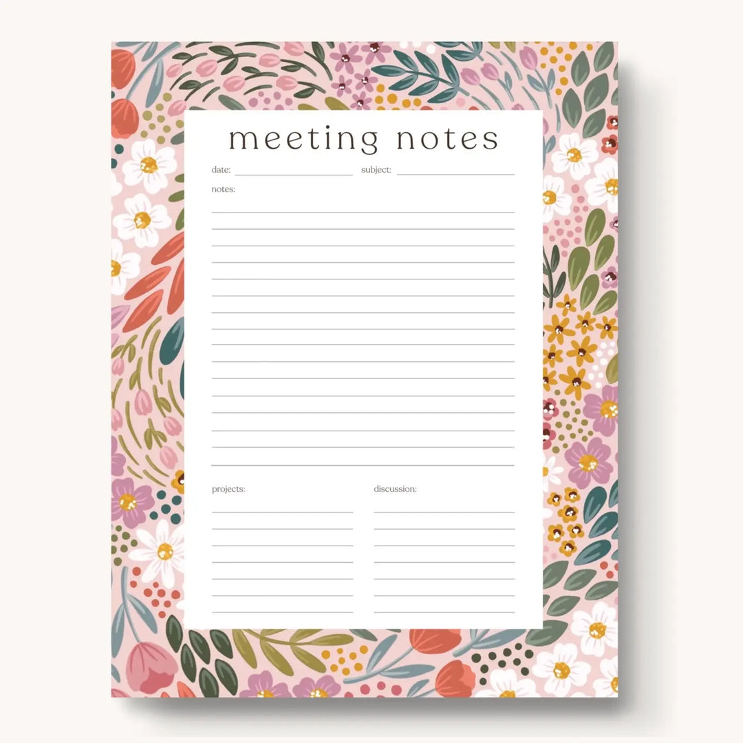 Meeting Notes Notepad