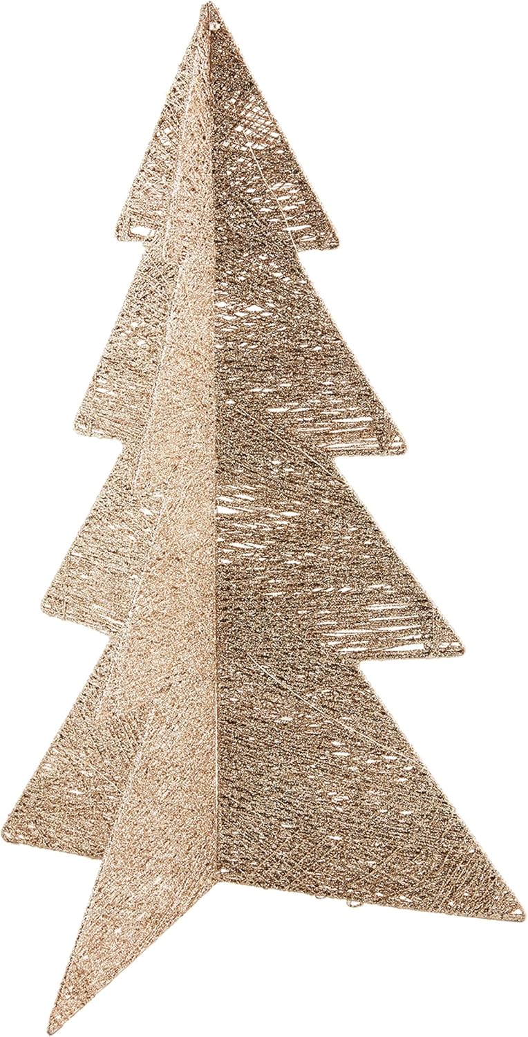 Gold Light Up Glitter Trees