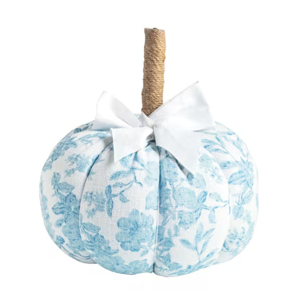 SMALL BLUE PATTERNED PUMPKIN