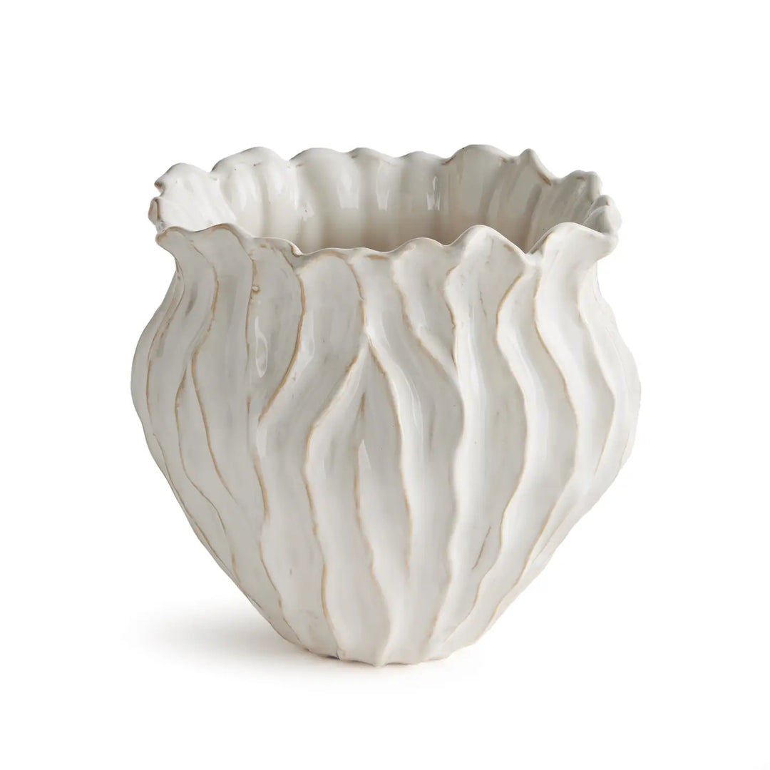 Esmeralda Pot, Large - White