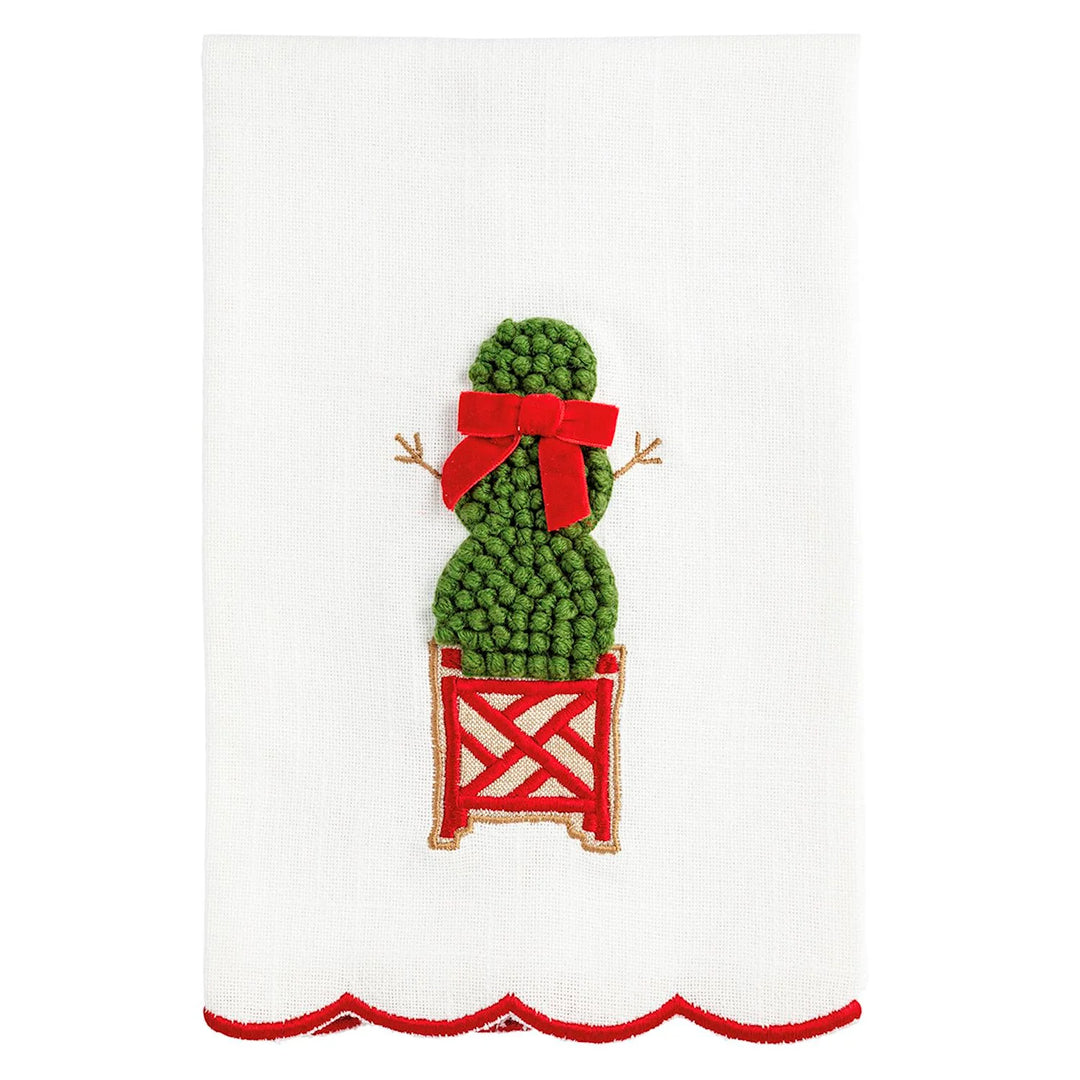 SNOWMAN TREE TOPIARY TOWEL