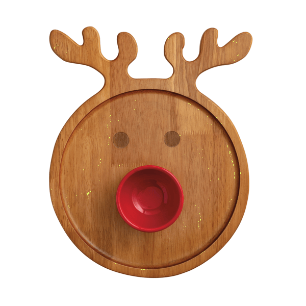 WOODEN REINDEER BOARD SET