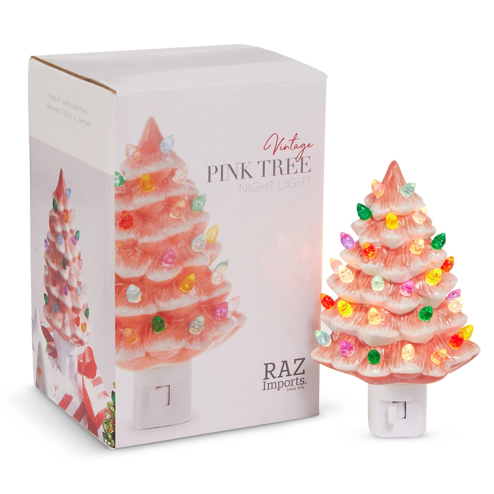 6" Boxed Vintage Tree Night Light