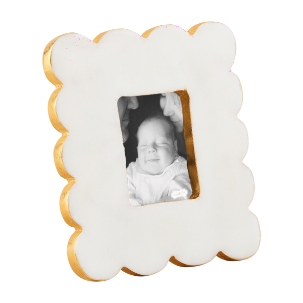 SQUARE SCALLOP MARBLE FRAME
