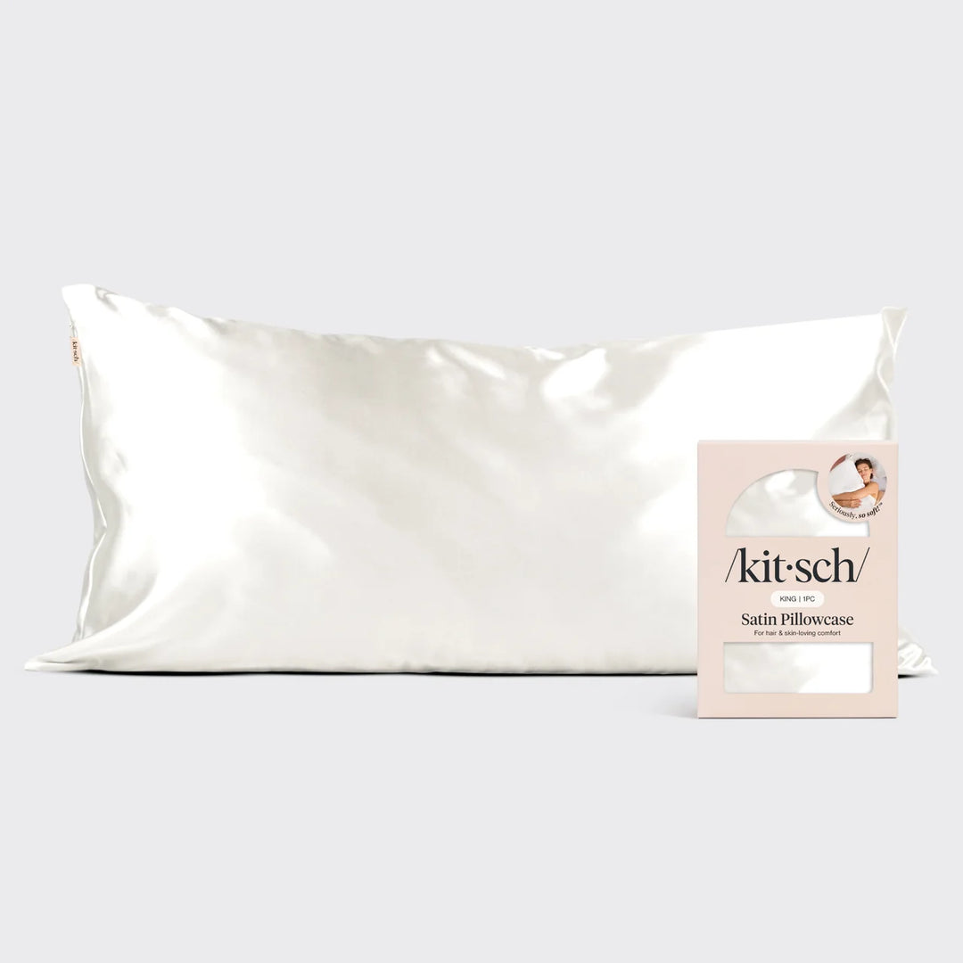 Satin Pillowcase in Ivory