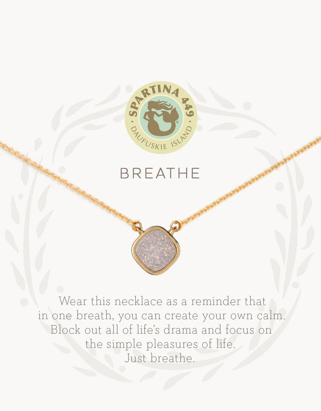 Sea La Vie Druzy Necklace Breathe/Cream Druzy
