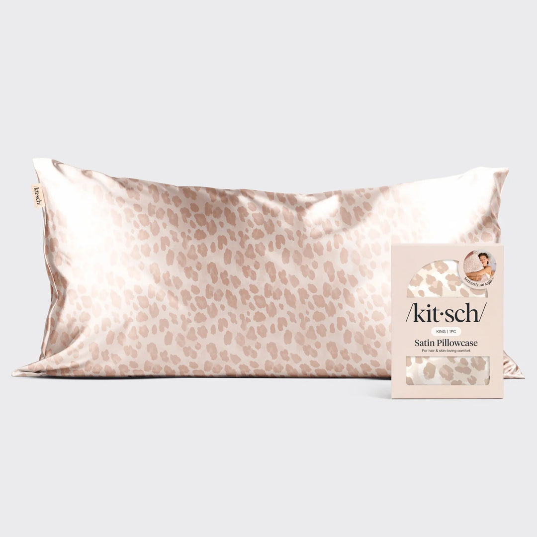 Satin Pillowcase in Leopard