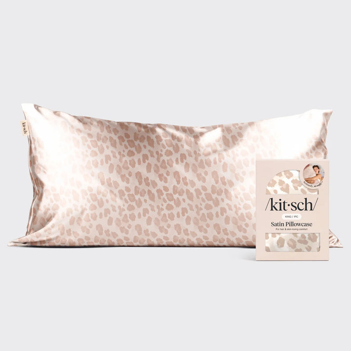 Satin Pillowcase in Leopard