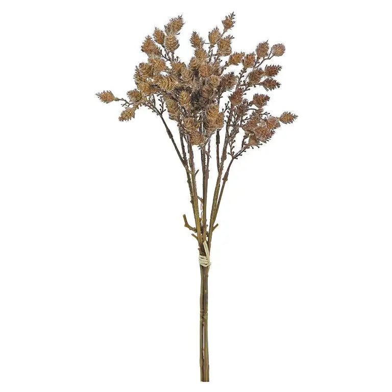 Mini Cone Branch Bundle, 16", Brown