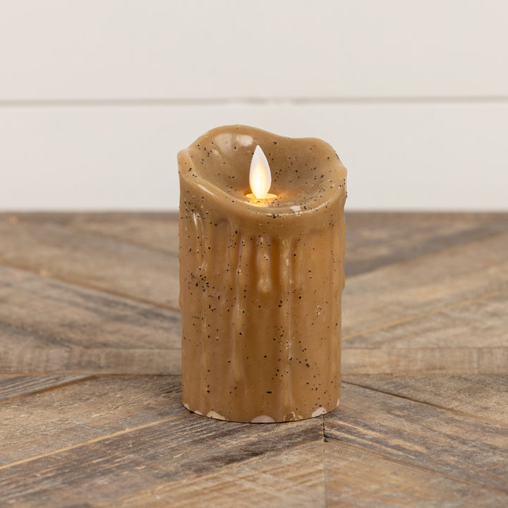 5" Moving Flame Pillar Candle