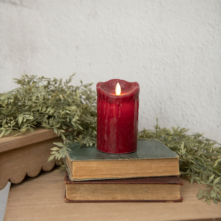 5" Moving Flame Pillar Candle