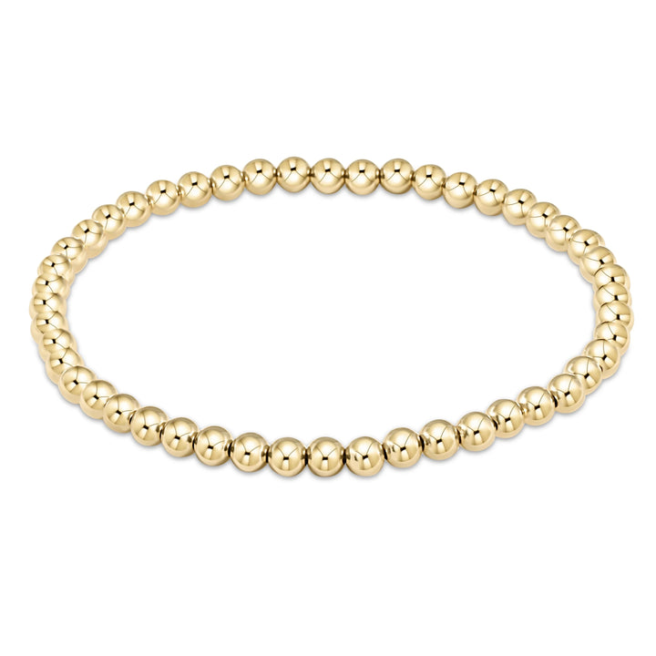 Classic Gold Beaded Bracelets (2mm-7mm)