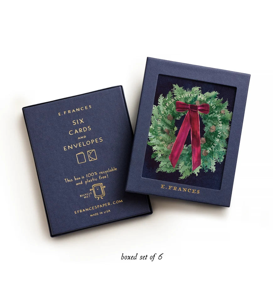 Set of 6 Velvet Bow Wreath