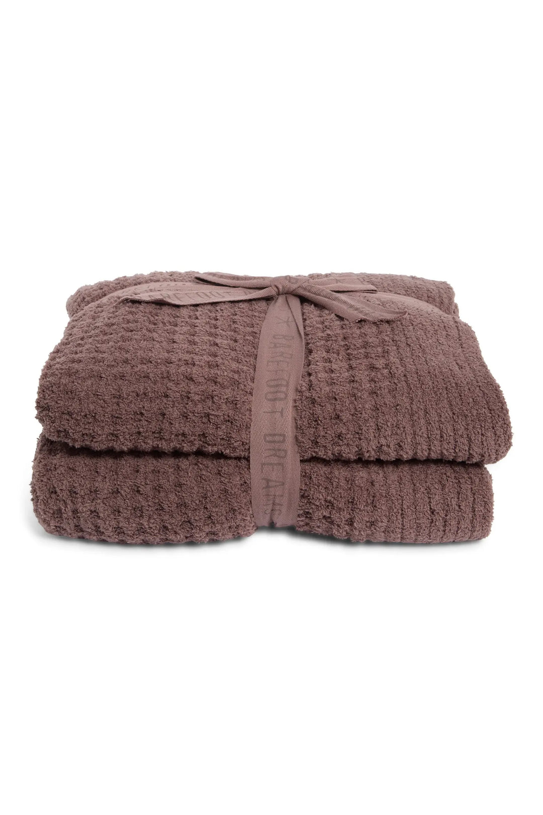 BAREFOOT DREAMS  Cozychic Holiday Waffle Cable Throw Blanket