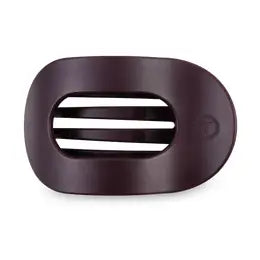 Round Flat Hair Clip | Small | Burgundy Bliss