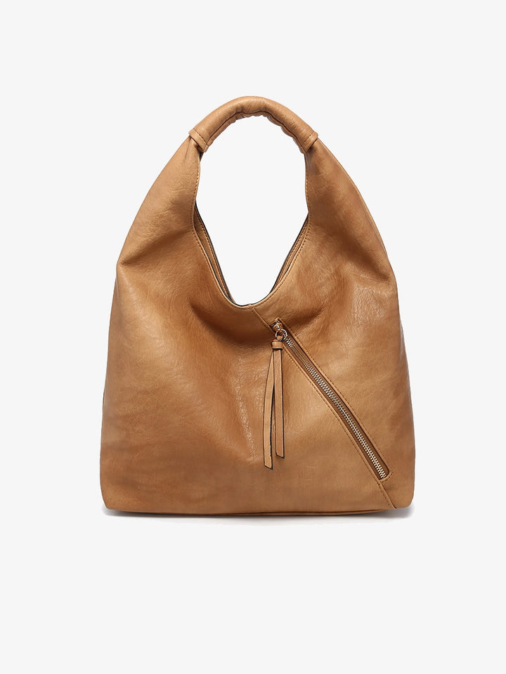 Kat Distressed Hobo Bag