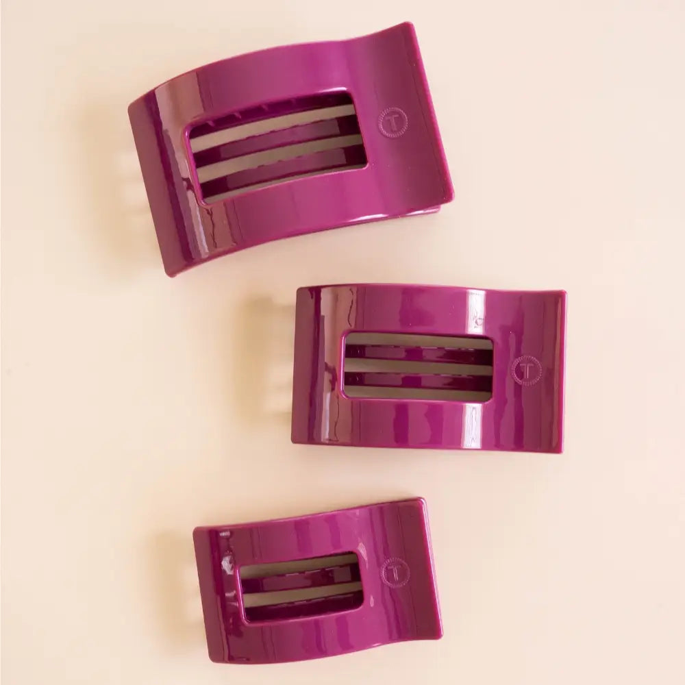 Mulberry Flat Rectangle Hair Clip
