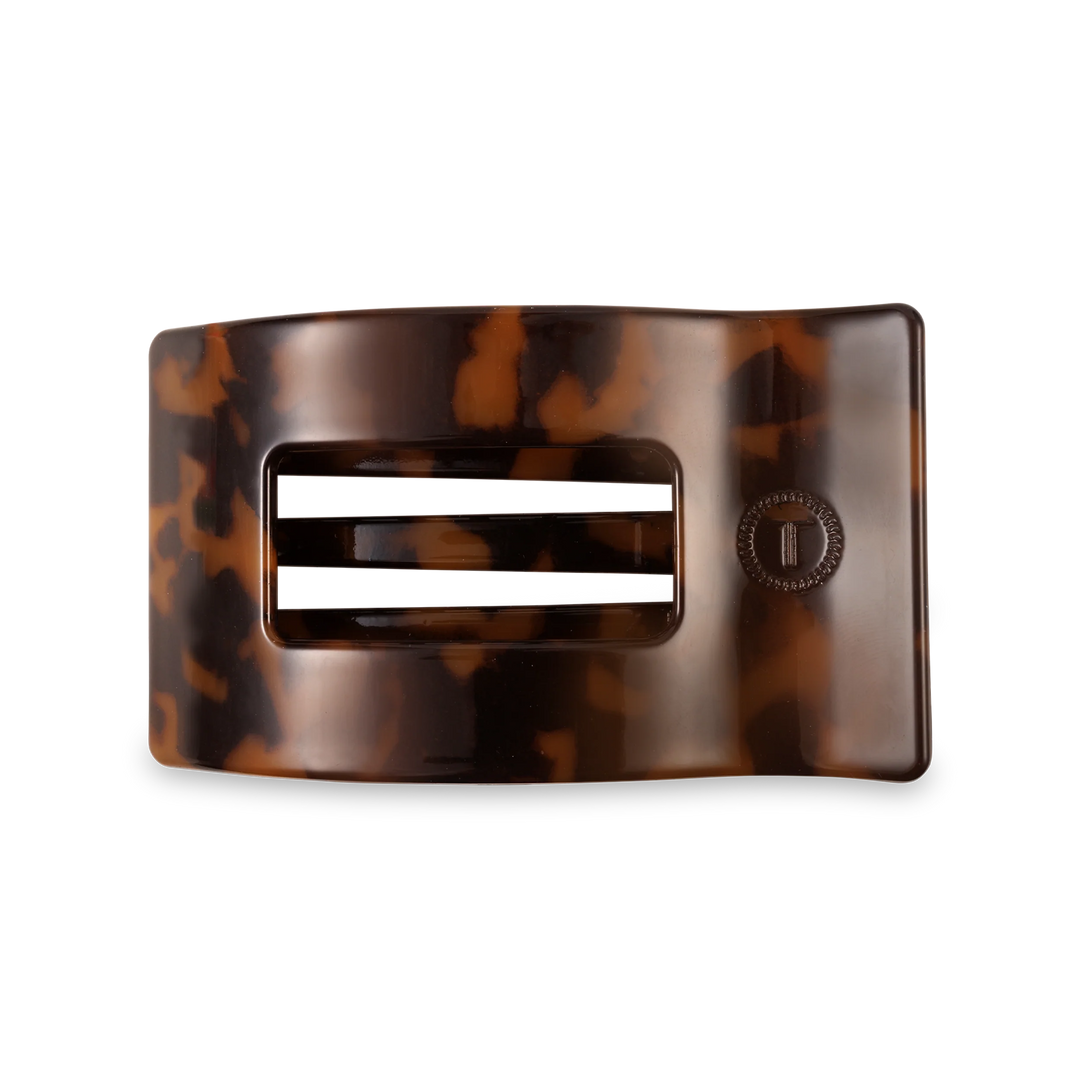 Teleties Hair Clip - Flat Rectangle  Tortoise
