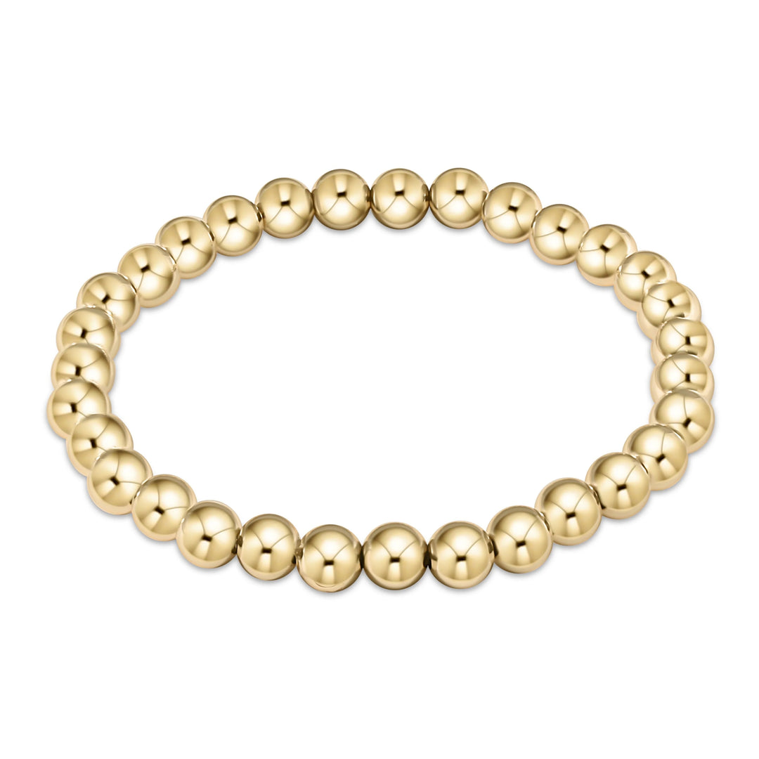 Classic Gold Beaded Bracelets (2mm-7mm)