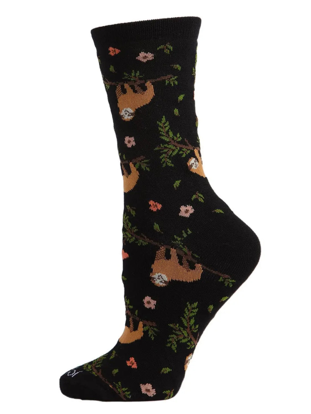 Memoi Sloth Bamboo Blend Crew Socks