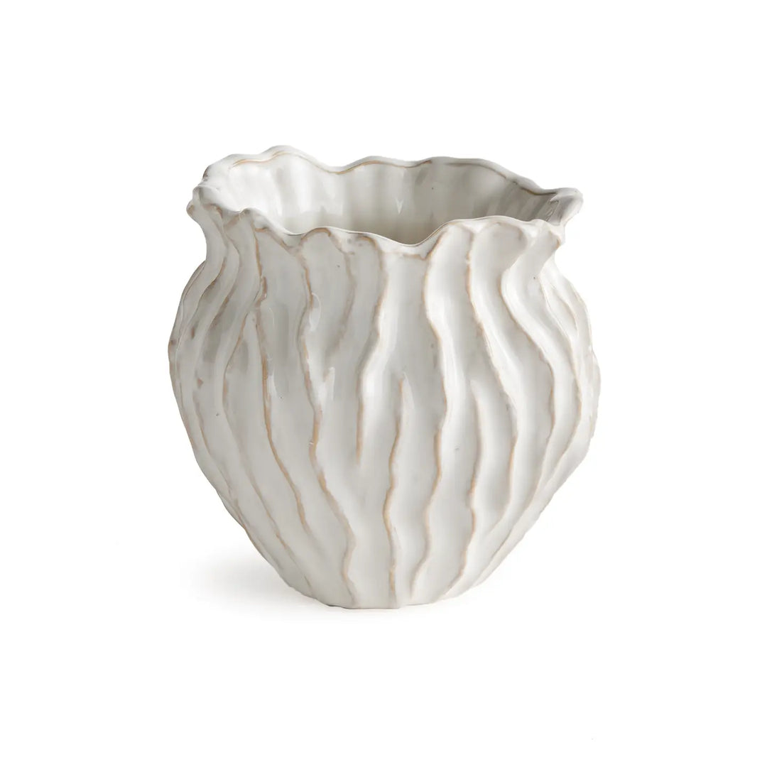 Esmeralda Pot, Small - White