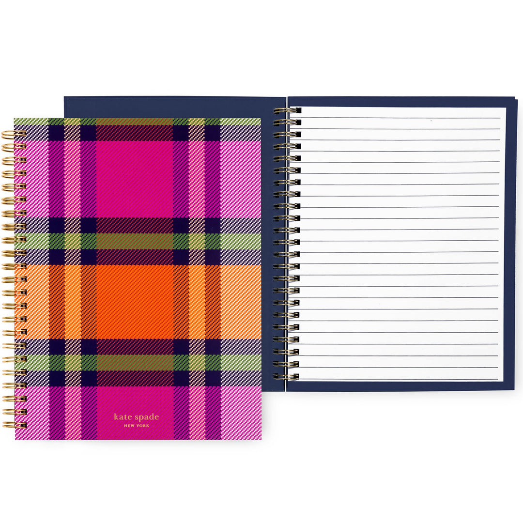 Grand Plaid Duo Small Spiral Notebook